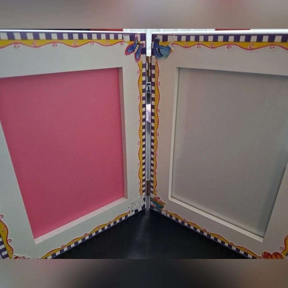 NIB Milestones Handprint Photo Frame Fits 5x7 Photo